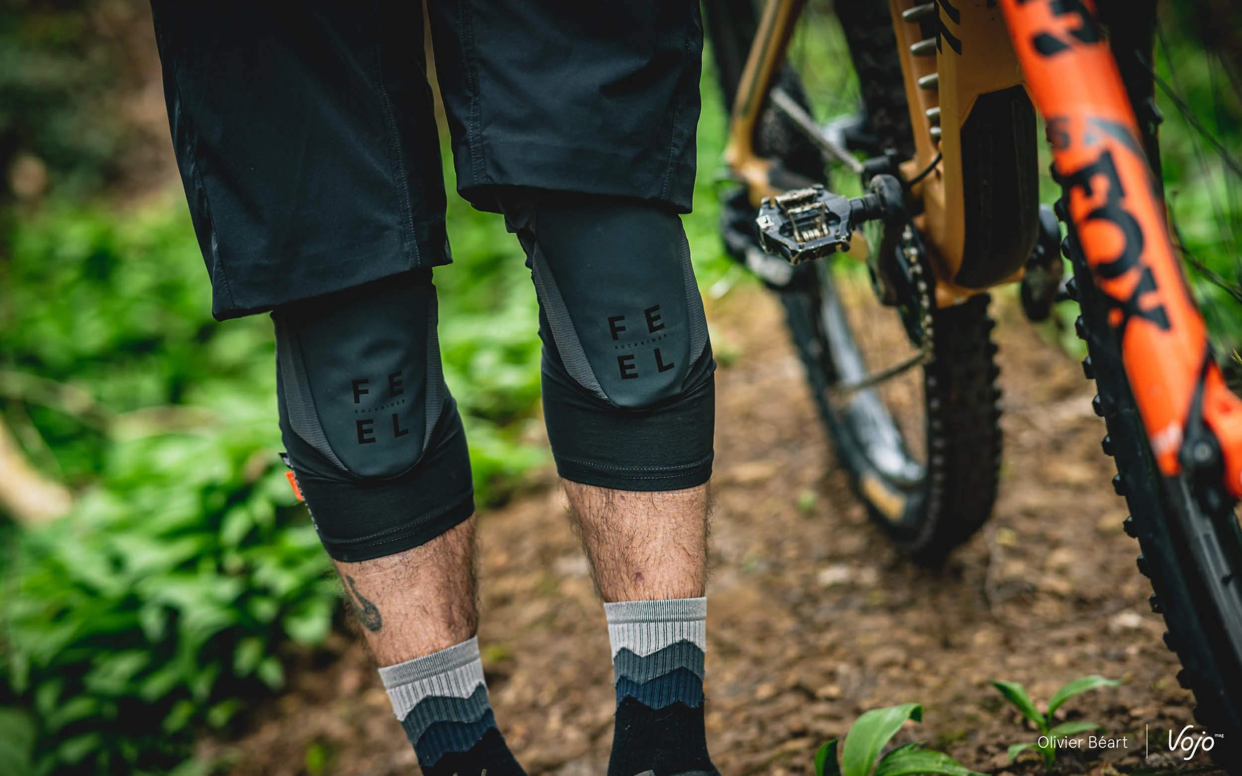 VTT-BMX Soldes 45 VTT-BMX Soldes -VTT-BMX Soldes Rockrider Feel genouillere coudiere protection test essai avis Cprght OBeart Vojomag 4