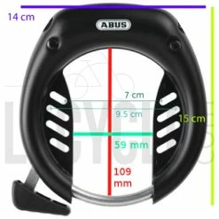 Antivol De Cadre à Clés Shield 5650 ABUS -VTT-BMX Soldes antivol de cadre a cles shield 5650 abus full 4