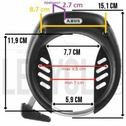 Antivol De Cadre à Clés Tectic 496 De Vélo ABUS 12 Antivol De Cadre à Clés Tectic 496 De Vélo ABUS -VTT-BMX Soldes antivol de cadre a cles tectic 496 de velo abus full 5