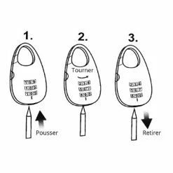 Antivol Spirale 1200 Mm à Code XLC -VTT-BMX Soldes antivol spirale 1200 mm a code xlc full 5