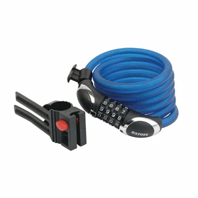 Antivol Spirale Vélo à Code 180 Cm X 12 Mm - Combi Oxford 3 Antivol Spirale Vélo à Code 180 Cm X 12 Mm - Combi Oxford