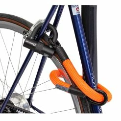 Antivol Tex-Lock Eyelet S 80 Cm Certifié Sold Secure Et ART2 -VTT-BMX Soldes antivol tex lock eyelet u orange 2
