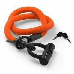 Antivol Tex-Lock Eyelet M 120 Cm Certifié Sold Secure Et ART2 -VTT-BMX Soldes antivol tex lock eyelet u orange