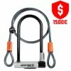 Antivol Vélo Câble Et U Kryptolock STD Et Flex Kryptonite -VTT-BMX Soldes antivol velo cable et u kryptolok std et flex kryptonite full