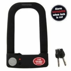 Antivol Vélo U à Clefs Avec Alarme De 110 Db Ultra Lock Alarm -VTT-BMX Soldes antivol velo u a clefs avec alarme de 110 db ultra lock alarm full 3