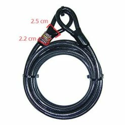 Câble Pour Vélo Antivol Long 5 Mètres POINT 7 Câble Pour Vélo Antivol Long 5 Mètres POINT -VTT-BMX Soldes cable pour velo antivol long 5 metres point full 3