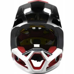 Casque Fox Proframe BLOCKED Black White -VTT-BMX Soldes casque fox proframe blocked black white 4