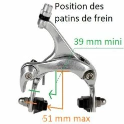 Brandless Etriers De Frein De Vélo De Course Caliper Avant Et Arrière -VTT-BMX Soldes etriers de frein de velo de course caliper avant et arriere full 3