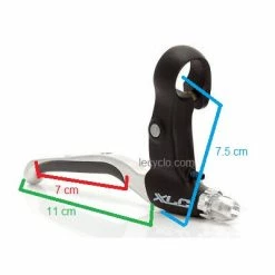 XLC Leviers De Frein De Vélo Revêtement Caoutchouc - La Paire -VTT-BMX Soldes leviers de frein de velo revetement caoutchouc la paire full 3