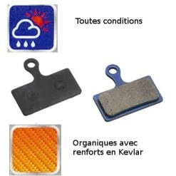 Brakco Plaquettes Organiques Frein à Disque Vélo XTR 2011 / BRM985 -VTT-BMX Soldes plaquettes organiques frein a disque velo xtr 2011 brm985 full 4