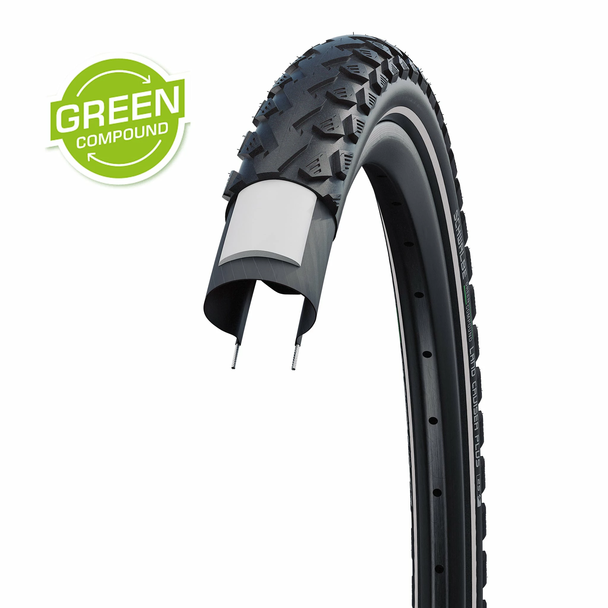 Pneu Vélo Schwalbe Land Cruiser Plus Green Compound 24 X 2.00 Pouces 3 Pneu Vélo Schwalbe Land Cruiser Plus Green Compound 24 X 2.00 Pouces