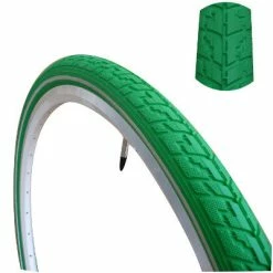Pneu Vélo Coloré 700 Dutch Perfect SRI 27 No Puncture -VTT-BMX Soldes pneu velo vert anti crevaison 700x38c dutch perfect full