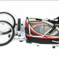 Remorque Pour Vélo Maxxus - 2 Places -VTT-BMX Soldes remorque pour velo maxxus 2 places full 5