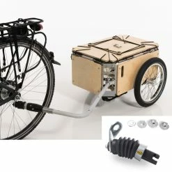 Remorque Vélo Bois Avec Coffre Modulable Flos 2425 Carette 12 Remorque Vélo Bois Avec Coffre Modulable Flos 2425 Carette -VTT-BMX Soldes remorque velo carette flos 5