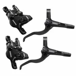 Set Complet Frein à Disque Hydraulique VTT Shimano Noir -VTT-BMX Soldes set complet frein a disque hydraulique vtt shimano noir full 3
