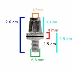 Brandless Vis De Réglage Levier De Frein M7 Pour Vélo -VTT-BMX Soldes vis de reglage levier de frein m7 pour velo full 3